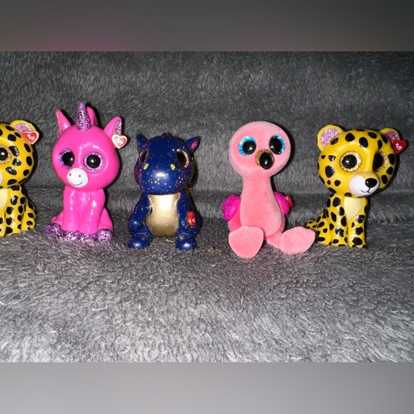 Lot of 5 TY Beanie Boos Mini Boo Speckles, Bubblegum, Gilda, Saffire Series 3 - Picture 3 of 15